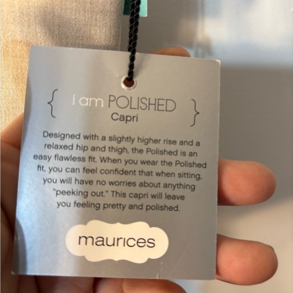 NWT Maurice’s I am Polished Light Tan Women’s Capri Pants Size 9/10 - Picture 7 of 9